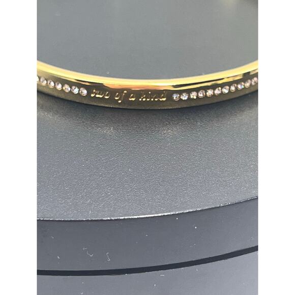 Kate Spade New York Idiom Friendship Gold Plated Bangle Bracelet - Picture 7 of 10